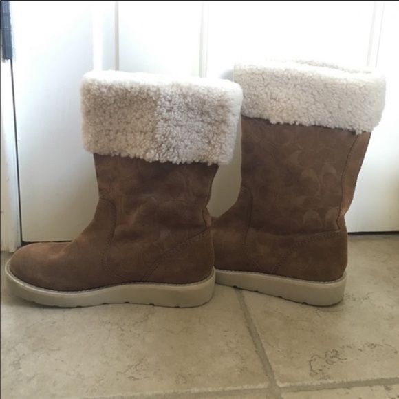Coach Signature Boots - Picture 1 of 4